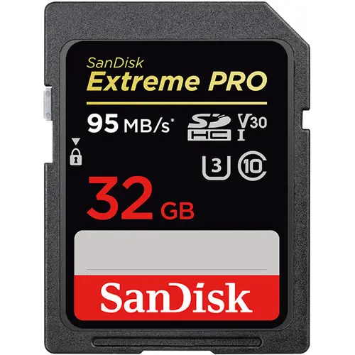 SanDisk 32GB Extreme PRO SDHC UHS-I Memory Card