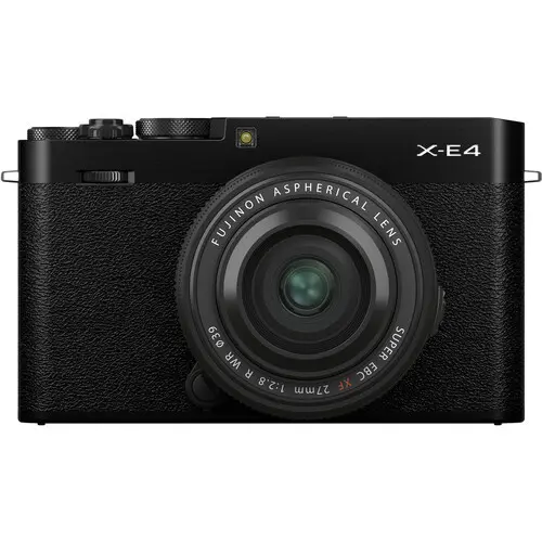 FUJIFILM X-E4 Mirrorless Camera with 27mm Lens (Black)