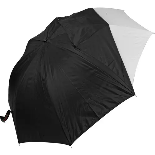 Photoflex 30" Convertible Umbrella - White Satin with Removable Black Cover