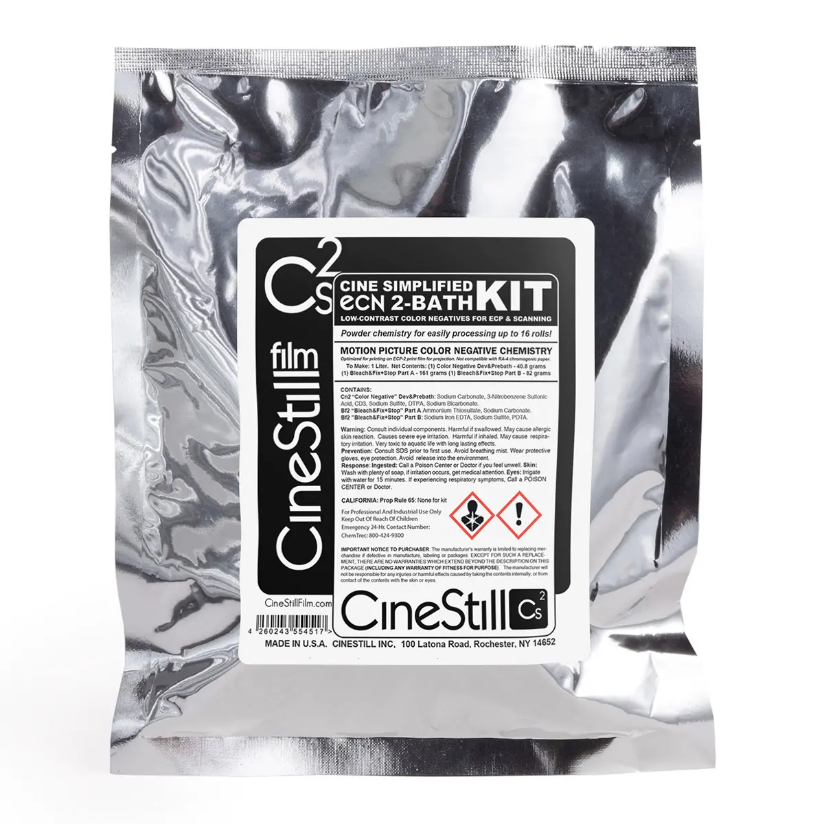 CineStill Film CS2 Cine Simplified ECN 2-Bath Powder Kit