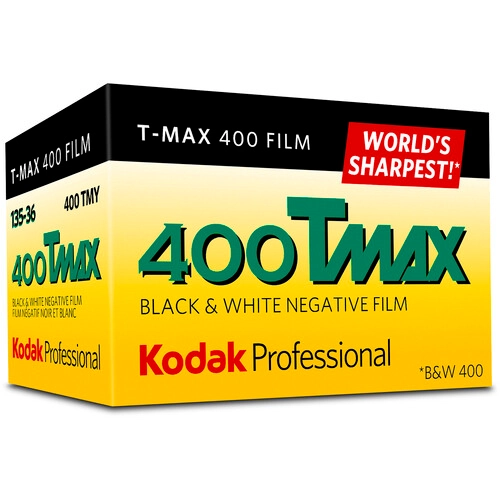 Kodak Professional T-Max 400 Black and White Negative Film (35mm Roll Film, 36 Exposures)