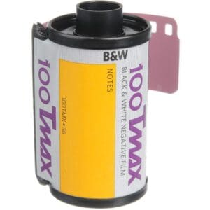Kodak T-Max 100 35mm film black and white negative film