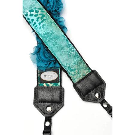 Mod Turquoise Flower Camera Strap with Quick Release