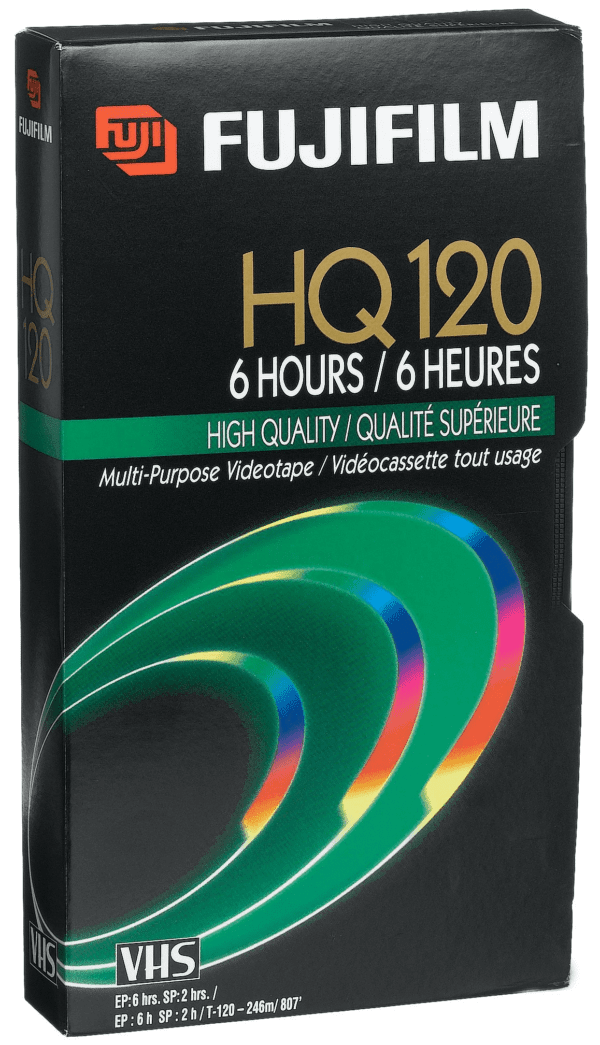 Fujifilm HQ 120 High Quality 6 Hours Blank VHS Tape Hq120