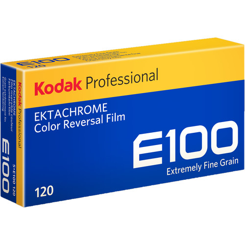 Kodak Ektachrome E100 120 film roll 5-pack color transparency slide film