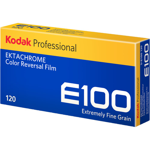 Kodak Ektachrome E100 120 film roll 5-pack color transparency slide film