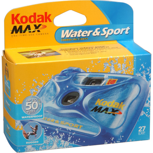 Kodak Kodak Water & Sport Waterproof (50'/15 m) 35mm One-Time-Use Disposable Camera (ISO-800) - 27 Exposures