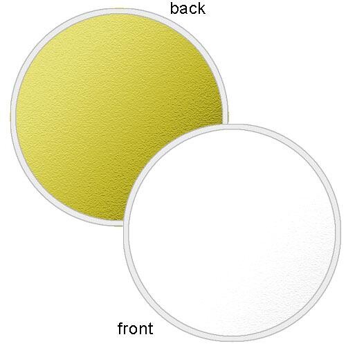 Photoflex LiteDisc: Impact Collapsible Circular Reflector Disc - Gold/White - 12"