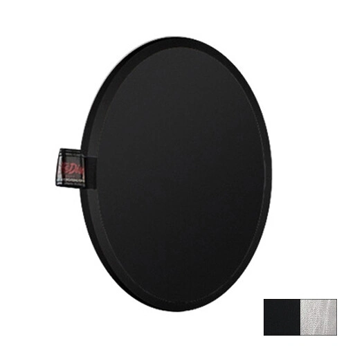 Photoflex LiteDisc: Impact Collapsible Circular Reflector Disc – Black/Silver – 12″