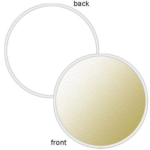 Photoflex LiteDisc: Impact Collapsible Circular Reflector Disc – White/Soft Gold – 12″