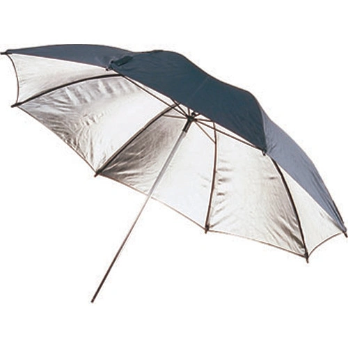 Photoflex Umbrella: 30″ with Adjustable Ribs – Hot Silver with Black Backing