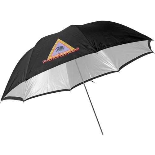 Photoflex 30" Convertible Umbrella - White Satin with Removable Black Cover