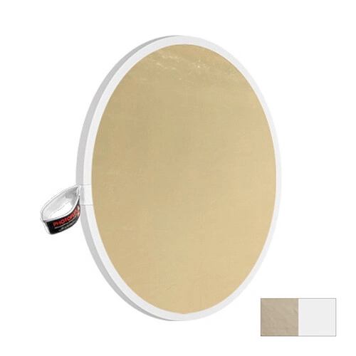 Photoflex LiteDisc: Impact Collapsible Circular Reflector Disc – Sunlite/White – 12″