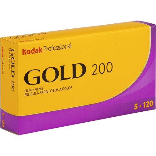 Kodak Gold 200 120 film roll 5-pack color negative film
