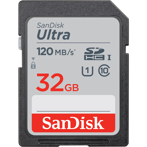 SanDisk 32GB Ultra UHS-I SDHC Memory Card