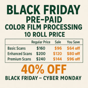 Black Friday film processing