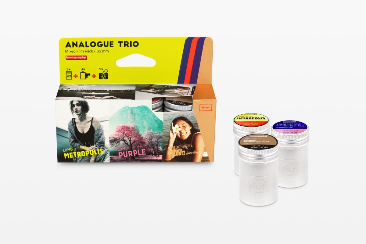 Lomography Analogue Trio Mixed Color Negative Film Pack (35mm Roll Film, 36 Exposures, 3-Pack)