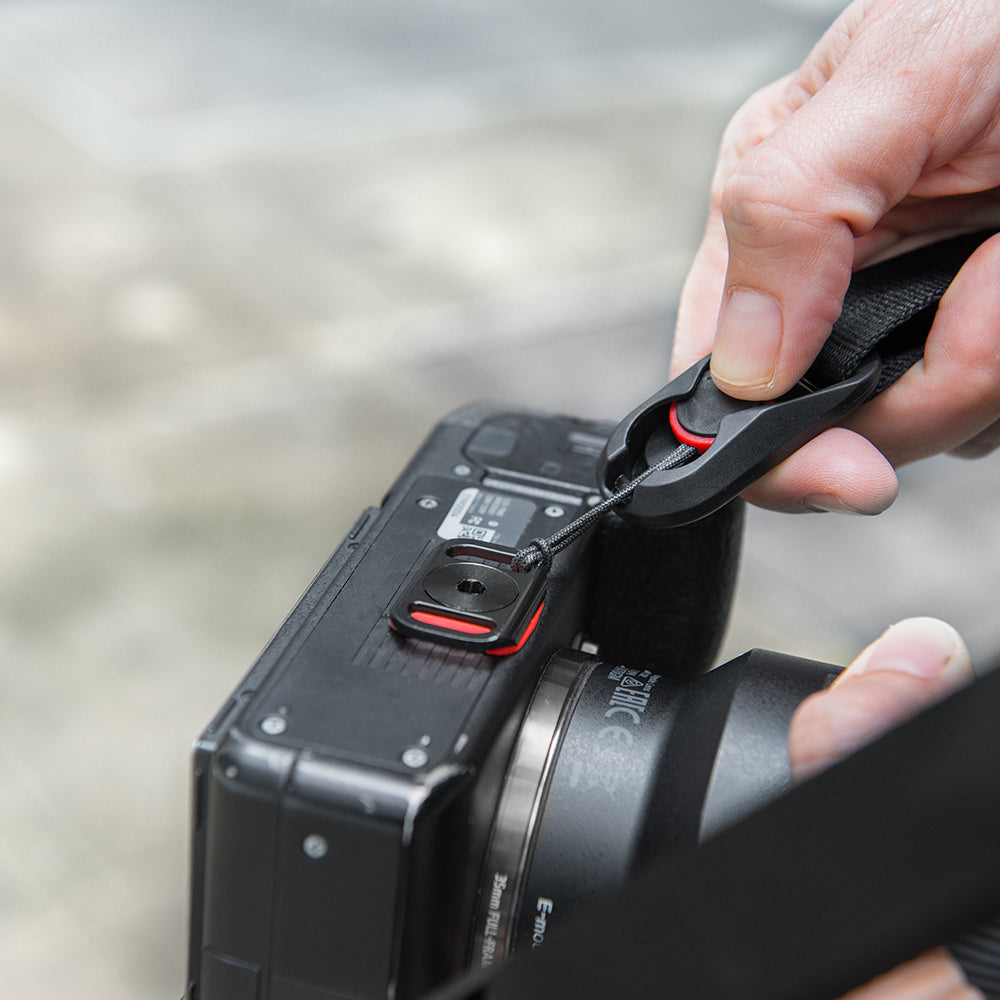 (image), attaching strap on the anchor mount at the bottom of the camera, PL-AN-1, hover-img (image), attaching strap on the anchor mount at the bottom of the camera, PL-AN-1, hover-img